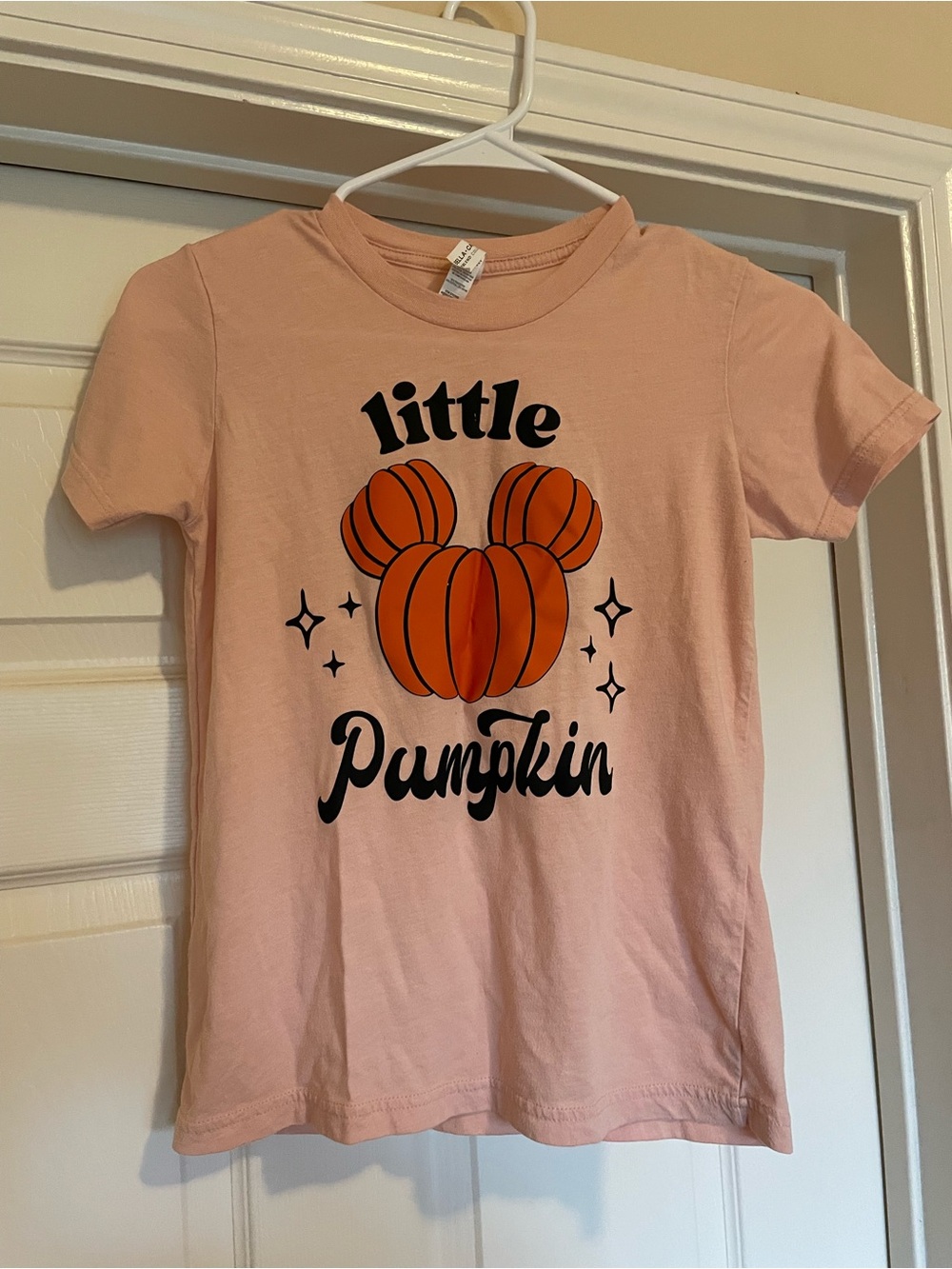 Little Mickey Pumpkin Halloween/Fall Graphic Tee - Pink